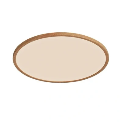 Image de Nordlux Oja plafonnier Ø 42,4 x 2,3 cm fonction Moodmaker à 3 niveaux (2700K) 22W LED incl. feuille de bois