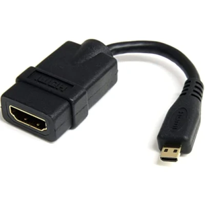Image de Câble adaptateur HDMI haute vitesse STARTECH.COM Convertisseur vers Micro Noir