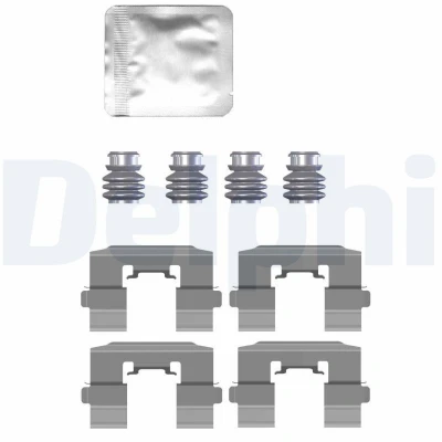 Image de DELPHI LX0731 Kit d&#039;accessoires, plaquette de frein à disque FORD: FIESTA 6, HYUNDAI: i20 II 3/5 portes