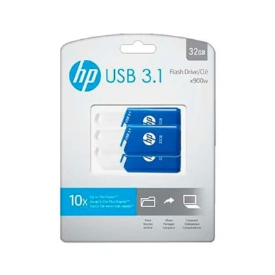 Image de PNY x755w Triple Pack lecteur USB flash 32 Go Type A 3.2 Gen 1 (3.1 1) Bleu, Blanc Neuf