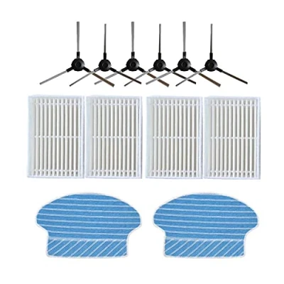 Image de YTT 6 brosses latérales, 4 filtres HEPA, 2 tampons de nettoyage pour Amibot Pure, Pulse et Prime H2O Flex