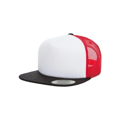 Image de Flexfit FOAM Trucker Casquette, Taille: One Size, Blk/wht/red