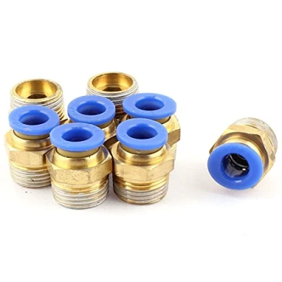 Image de sourcingmap 8pcs 8mm tube 3/8 BSP Filetage pousser raccords rapide PC8 03