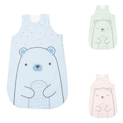 Image de Kikkaboo Sac couchage bébé ours 0 6 mois longueur 70 cm 3.3 TOG fermeture éclair, coloris:bleu