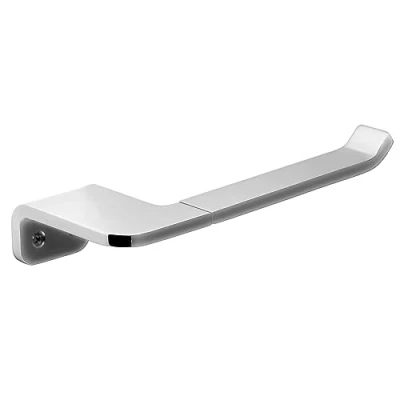 Image de TATAY Porte Rouleau de Papier Toilette sans Couvercle Flat, en Aluminium anodisé Mat, Double Système Fixation, Vis et Glue &amp; Fix, Perçage. Dimensions 7 x 3 16,5 cm