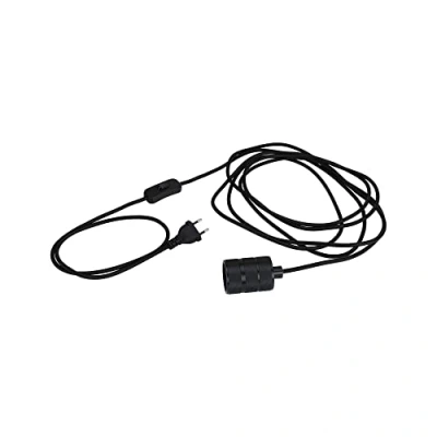 Image de Paulmann 78436 Suspension Neordic Tilla avec Prise sans Ampoule Max. 20 Watts luminaire Suspendu Noir métal E27
