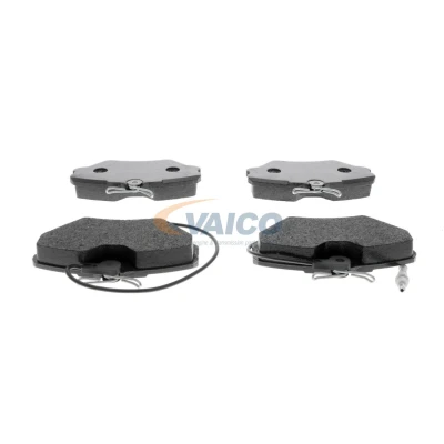 Image de VAICO V46 0147 Jeu de plaquettes frein Q+, Première Monte Essieu avant contact signal d&#039;usure inclus avec vis d&#039;étrier