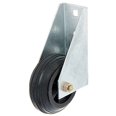 Image de Alberts 214364 Roue de soutien pour portail lourds, à visser galvanisée chaud Ø 80 mm