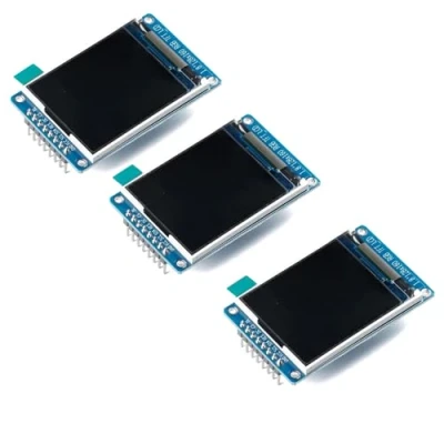 Image de GERUI Lot de 3 modules d&#039;affichage TFT LCD 1,77&quot;/1,8&quot; 128 x 160 haute définition avec écran couleur IPS 2,7 V 3,3 compatible Arduino et Raspberry Pi inclus