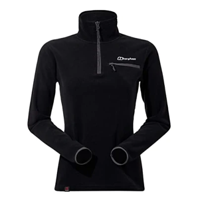 Image de Berghaus Prism 2.0 Micro Half Zip Blouson de Polyester molletonné Femme, noir/noir, 44/XL