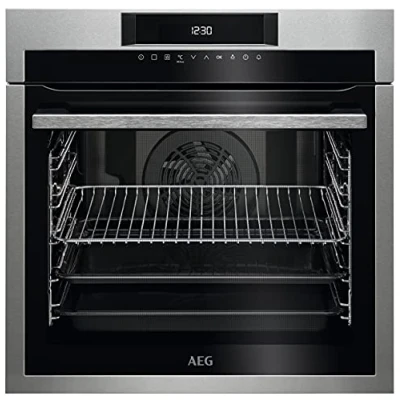 Image de AEG Série 6000 Four à encastrer multifonction, capacité 72 litres, BEE641222M, classe A+, SurroundCook, système OptiFlex, acier inoxydable anti empreintes digitales