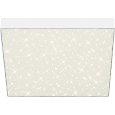 Image de BRILONER plafonnier LED avec décor étoilé, sans cadre, en saillie, température de couleur blanc neutre, 287x287 mm,