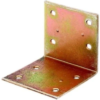 Image de Gah Alberts 332723 Equerre large galvanisee, en jaune 60 x mm kit de 25