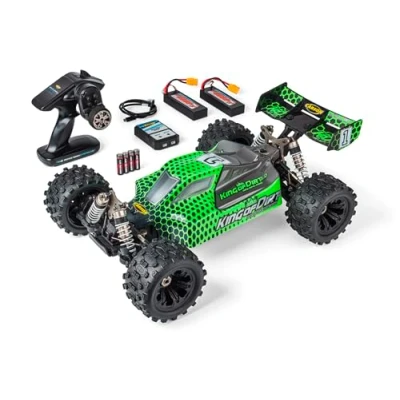 Image de Carson 500409095 1:8 King of Dirt 2.0 100% RTR Vert RC Buggy, Voiture radiocommandée, Offroad, de Haute qualité, véhicule RC, 75 km/h, Modélisme