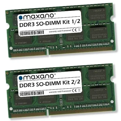 Image de Maxano Memorycity Lot de 2 barrettes mémoire RAM 16 Go (2 x 8 Go) compatibles avec Acer Veriton N2620G DDR3 1600 MHz SO DIMM