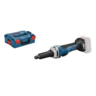 Image de Bosch Professional 601229200 Meuleuse Droite sans Fil GGS 18 V 23 LC (18 V, Porte Outils : Pince de Serrage jusqu&#039;à Ø 8 mms, L Boxx, Batteries) Bleu