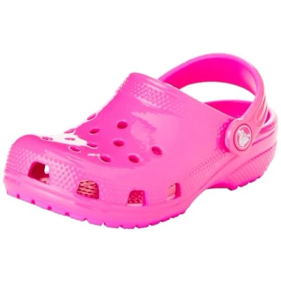 Image de Crocs Mixte Enfant Classic Clog K Sabot, Neon Highlighter (Pink Crush), 37/38 EU