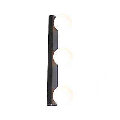 Image de Paulmann 71070 Appliques Selection Bathroom Gove IP44 G9 230 V Max. 3x20W gradable Noir Mat, Satin luminaire de Salle Bain, Verre Métal