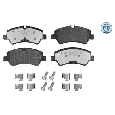 Image de MEYLE 025 256 0418/PD Jeu de plaquettes frein Essieu arrière préparé pour indicateur d&#039;usure avec tôle anti bruit FORD: Transit Custom V362 Van
