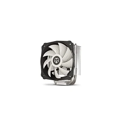 Image de NOX HUMMER H 212 NXHUMMERH212 Ventilateur CPU 120 mm, PWM, Compatible Intel&amp;AMD, Base Aluminium, Compact, Design Conique, Noir