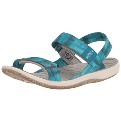 Image de KEEN Mixte Enfant Elle Backstrap, Sea Moss Fjord Blue, 38 EU