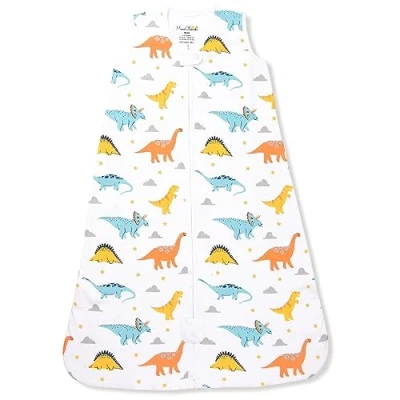 Image de Mama Cheetah Sac de couchage pour bébé 1.0 TOG, Couverture portable en coton bio avec fermeture éclair à double sens, toute l&#039;année nouveau né bambin garçon fille