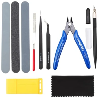 Image de HSEAMALL 11 Pièces Outils de Modélisme Gundam Modèle Kit Maquette Construction Base Réparation et Fixation Hobby Building Craft Set