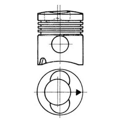 Image de Piston KOLBENSCHMIDT 93315600
