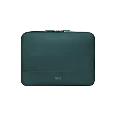 Image de MOBILIS Housse Ordinateur Portable 10&quot; 12.5&quot;, Pochette Protection Tablette/iPad en Similicuir Déperlant avec Élastiques de Maintien, Intérieur Doudou, Bleu Prusse