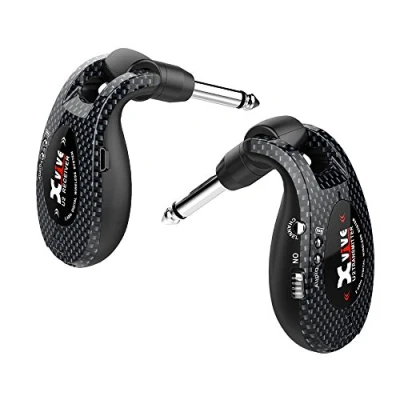 Image de Xvive U2 Wireless Digital Transmitter/Receiver System for Guitar, Bass and Other Instruments, Rechargeable, 2.4 GHz Carbon