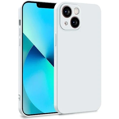 Image de MyGadget Coque Compatible avec Apple iPhone 13 Mini Case TPU Souple &amp; Soft Doublure Microfibre Cover Protection Extra Fine Légère Blanc