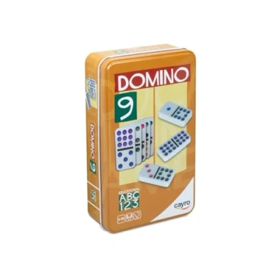 Image de Cayro Dominos + 6 Ans Doubles et Multicolores avec 9 jetons à Points Jeu de société Enfants Adultes Plus difficulté Plaisir 2 Joueurs
