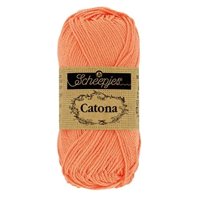 Image de Scheepjes Catona 410 Fil corail riche 1 x 50 g