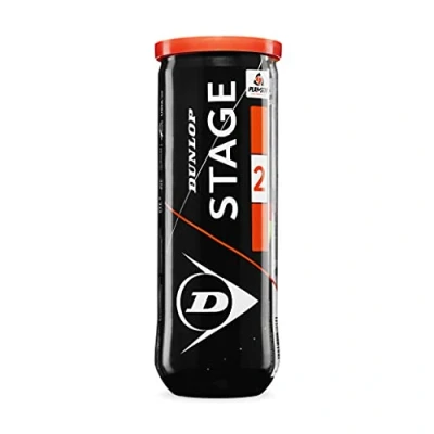Image de Dunlop Stage 2 Orange 3PET Balle de Tennis Adulte Unisexe, Taille Unique
