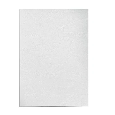 Image de Fellowes 5373602 Delta Grain Pack de 25 Cuir A4 Couvertures reliure Blanc