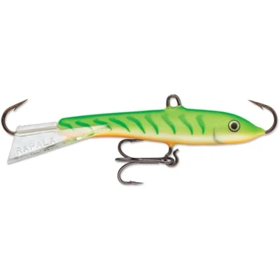 Image de Rapala Leurre de Pêche Jigging Rap Matériel Nage Naturelle pour Jigger Profondeur Variable 9cm / 25g Fabriqué en Estonie Green Tiger UV