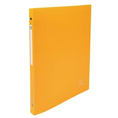 Image de Exacompta réf. 51299E 1 Classeur souple avec étiquette OPAK 4 anneaux ronds diamètre 15 mm Dos 20 Dimensions extérieures : 32 x 25 cm Format à classer A4 10 couleurs aléatoires