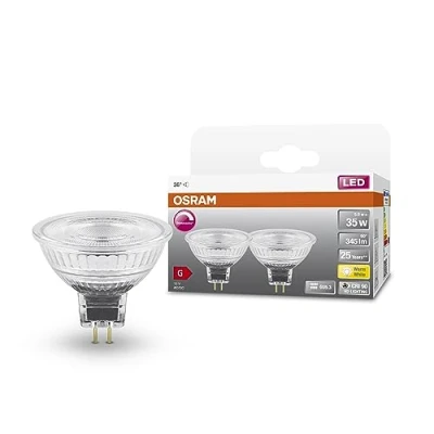 Image de OSRAM LED superstar MR16 lampe à dimmable pour la base GU53, de réflecteur, GL, 345 lumens, blanc chaud (2700k), remplacement des ampoules conventionnelles 35W, 1 pack