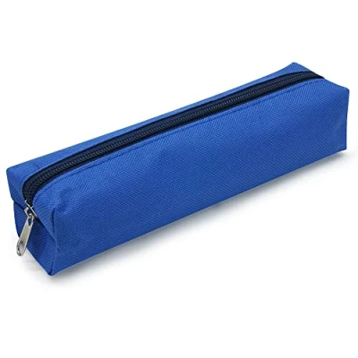 Image de Waytex Trousse Textile rectangulaire Petit Format 21 x 4 cm Couleurs Bleu