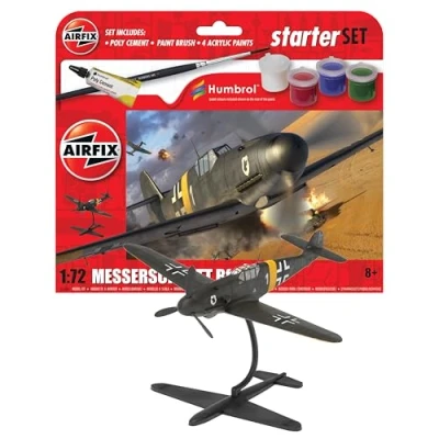 Image de Airfix A55014 Kit de démarrage Messerschmitt Bf109F 4 Autres modèles en plastique