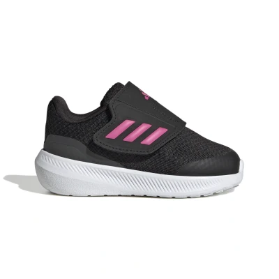 Image de adidas Mixte bébé RunFalcon 3.0 Hook and Loop Shoes Running, Core Black/Core Black/Pulse Magenta, 22 EU