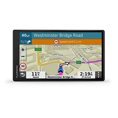 Image de Garmin DriveSmart 55 GPS Auto 5,5 pouces Cartes Europe 46 pays Cartes, Trafic et Zones de Danger gratuits Grand écran lumineux cartographie 3D Appels mains libres
