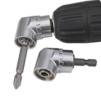 Image de TIMESETL Tournevis Porte Adaptateur 105 Degrés Perceuses à angle droit coudé pour visseuse hexagonal 1 4 &#039;&#039; 6.35mm