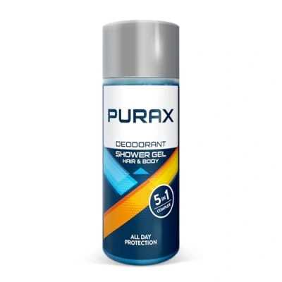 Image de PURAX Gel Douche Déodorant 200ml, avec Complexe 5 en 1