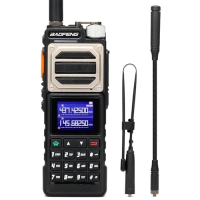 Image de BAOFENG UV 25 Radio Amateur tri Puissance Portable, Longue portée 11W, récepteur multibande UHF VHF FM Air, Batterie 5200mAh, Charge de Type C, antenne col Cygne Tactique et Fouet