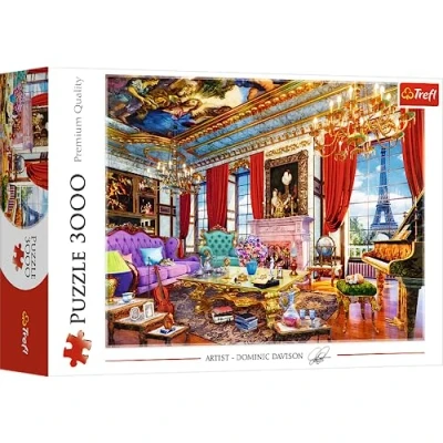 Image de Trefl Intérieur Tour Eiffel Paris DIY Divertissement Créatif Amusement Puzzles Classiques pour Adultes et Enfants à partir de 15 Ans, TR33078, Multicolore