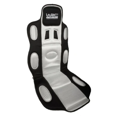 Image de WRC 007333 Couvre Siège Voiture, Type Baquet, Argent et Noir