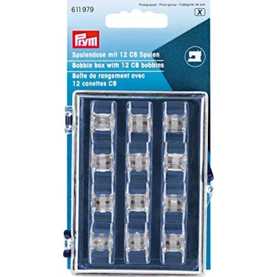 Image de Prym CB Bobbins and Storage Box, 14 x 7.5 3 cm