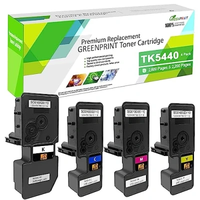 Image de 4 Couleurs TK5440 TK 5440 Cartouches de Toner Compatibles 1200 Pages 5440K,2200 5440C/TK 5440M/TK 5440Y pour Kyocera ECOSYS PA2100cx PA2100cwx MA2100 MA2100cwfx MA2100cfx Imprimantes