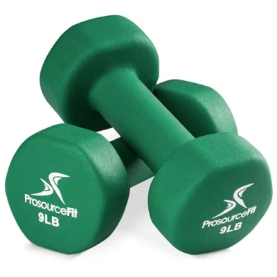 Image de ProsourceFit Neoprene Dumbbell Coated for Non Slip Grip, 9 LB